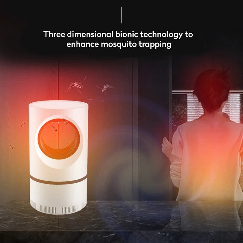 Electric Fly Bug Mosquito Insect Killer – LED Light Trap Control Lamp with USB Power Supply & Adapter
