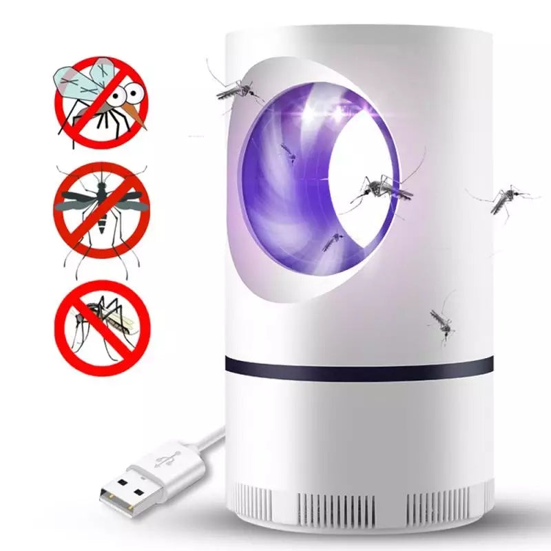 Electric Fly Bug Mosquito Insect Killer – LED Light Trap Control Lamp with USB Power Supply & Adapter