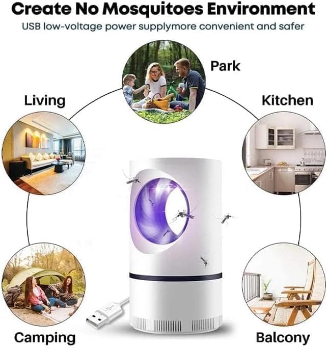 🦟 2025 Portable Indoor Bug Zapper – Chemical-Free Electric Mosquito Killer Lamp