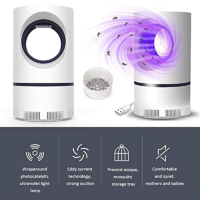 🦟 2025 Portable Indoor Bug Zapper – Chemical-Free Electric Mosquito Killer Lamp