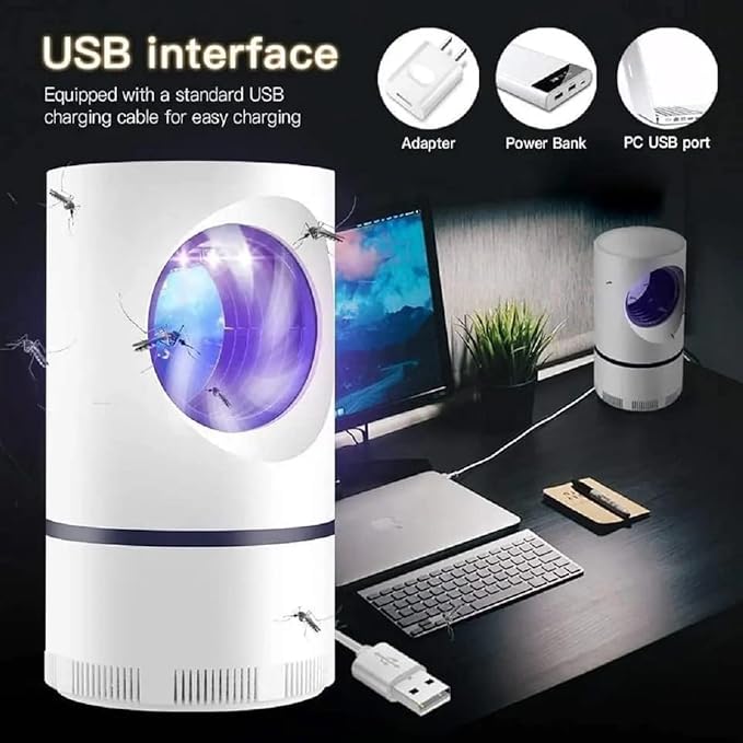 🦟 2025 Portable Indoor Bug Zapper – Chemical-Free Electric Mosquito Killer Lamp