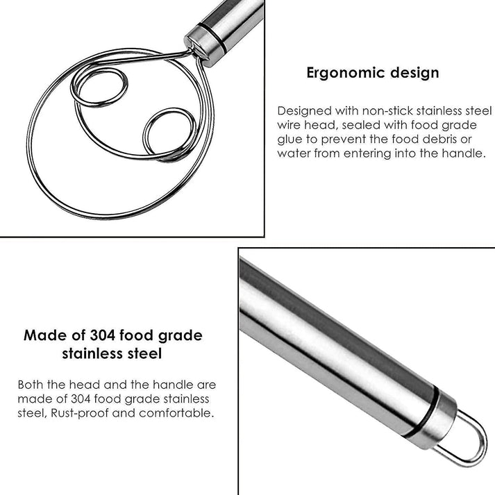 Stainless Steel Dough Mixer (Free Delivery 🚚)