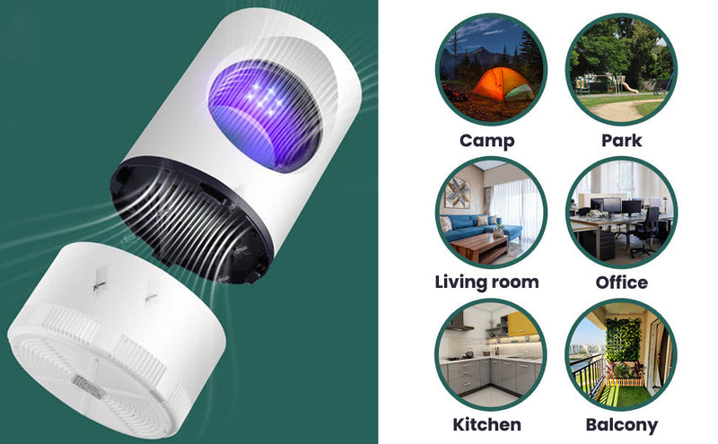 🦟 2025 Portable Indoor Bug Zapper – Chemical-Free Electric Mosquito Killer Lamp