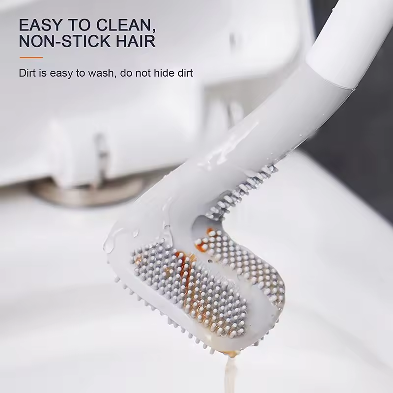 Silicone Soft Rubber Toilet Cleaner Brush (Buy 1 Get 1 Free)