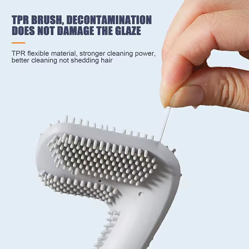 Silicone Soft Rubber Toilet Cleaner Brush (Buy 1 Get 1 Free)