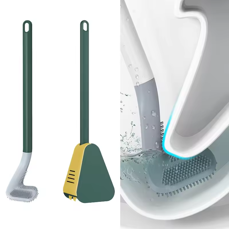 Silicone Soft Rubber Toilet Cleaner Brush (Buy 1 Get 1 Free)