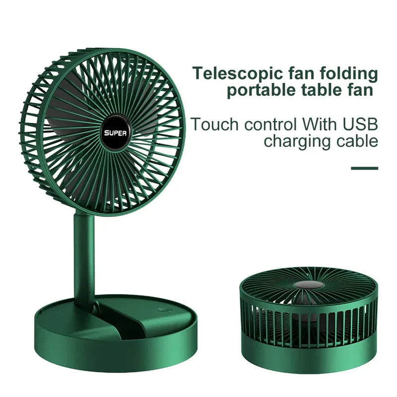 Rechargeable | USB Foldable Desktop Fan