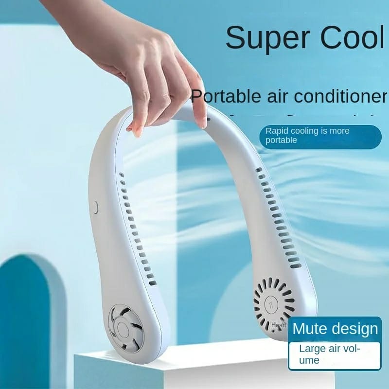 Neck Fan Portable Bladeless | Portable Rechargeable Fan Bladeless Neck Fan