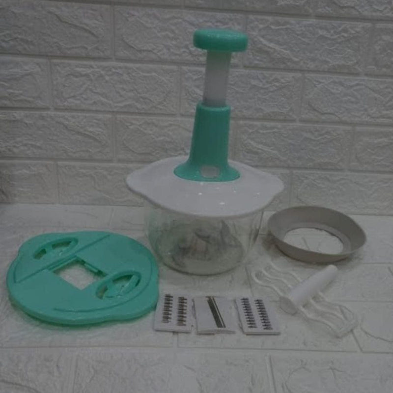 Manual Hand Push Chopper | Multi-functional Vegetable Meat Grinder, Grater, Chopper -2l (random Color)