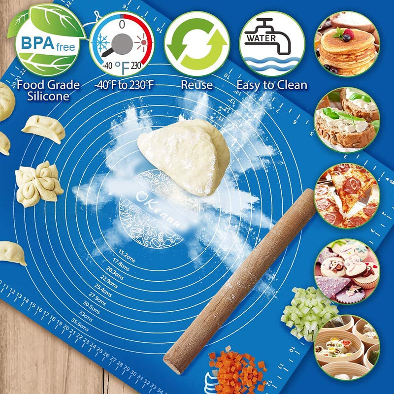 Silicone Roti Mat | Non-Stick Silicone Roti & Baking Mat with Measurements