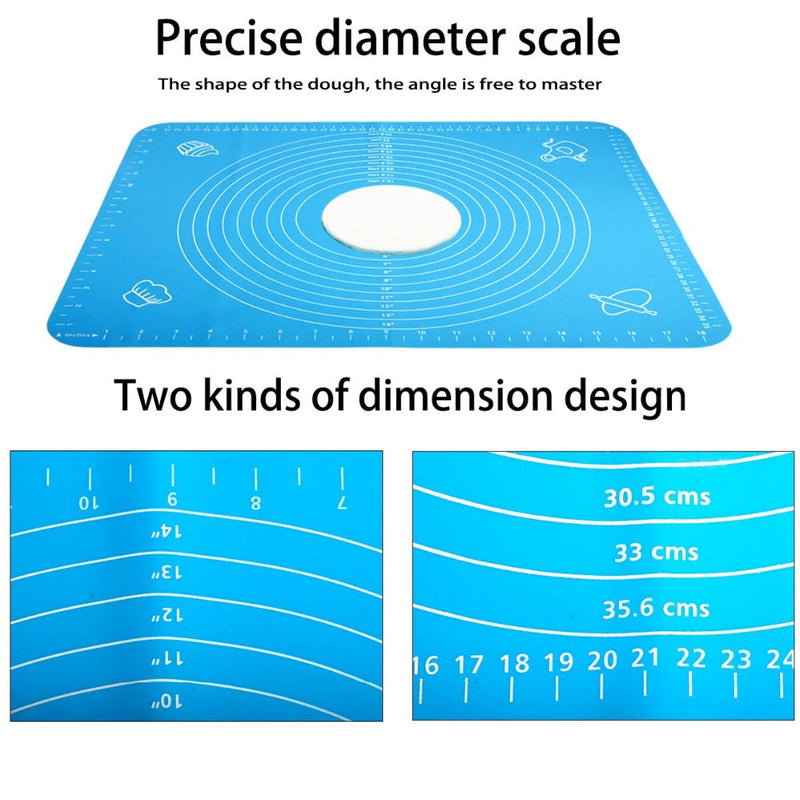 Silicone Roti Mat | Non-Stick Silicone Roti & Baking Mat with Measurements
